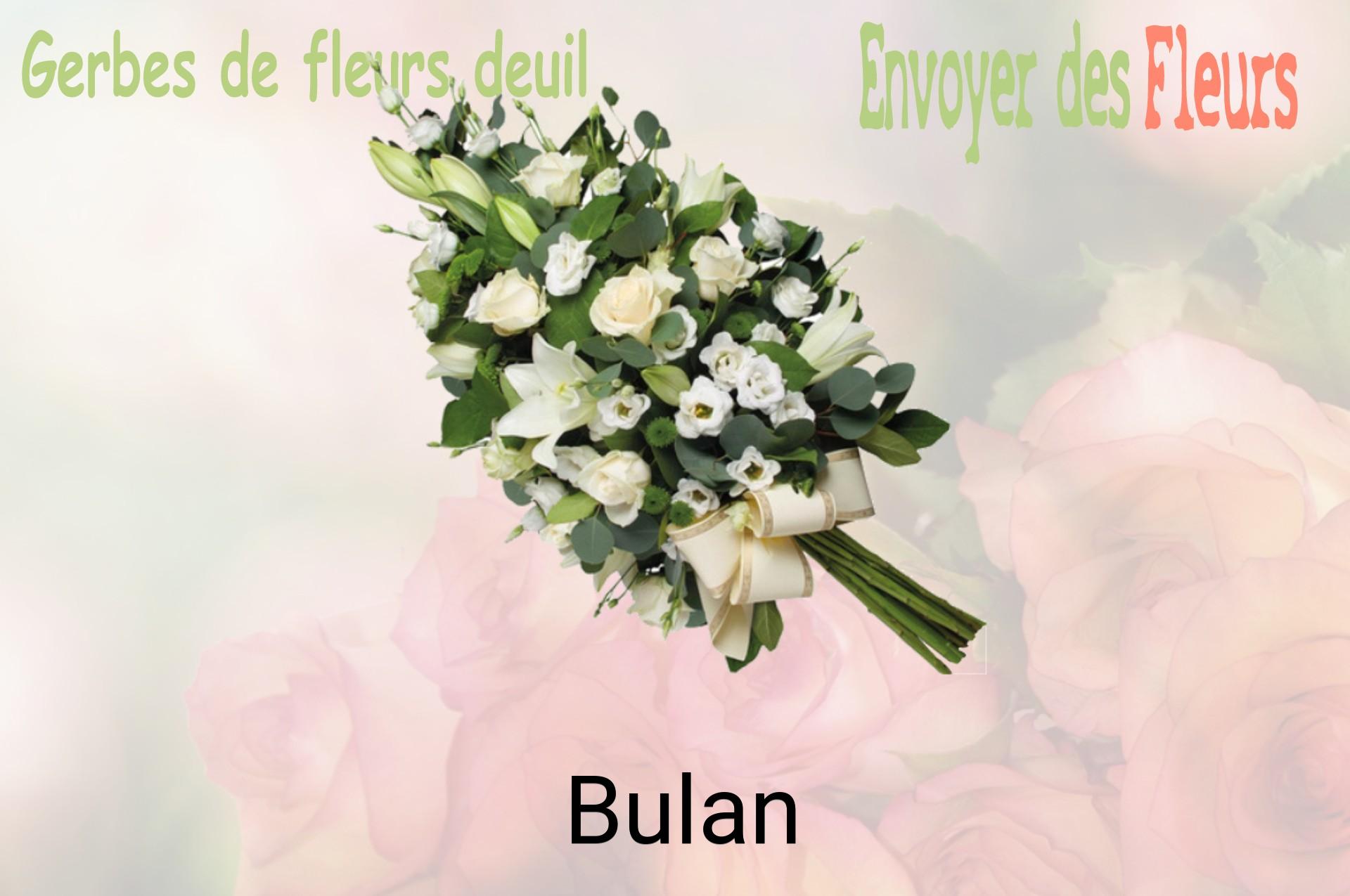 Gerbe de fleurs de deuil livrée à Bulan